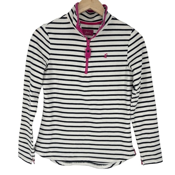 Joules striped 1/4‎ zip sweater sweatshirt top 4 - Picture 1 of 11